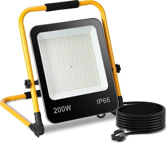 Lampada LED da 200W con stativo Lampada da terra LED con stativo con illuminazione a lente ampia Protezione IP66