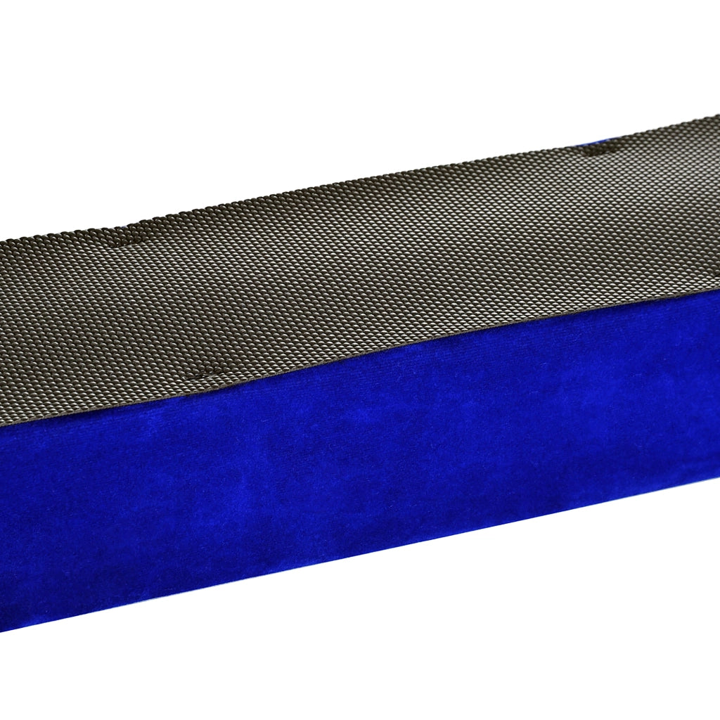 Travetto per Bilanciamento Flessibile e Antiscivolo ¨C Minimal ¨C 210x10x6.5 cm Blu Pelle Scamosciata