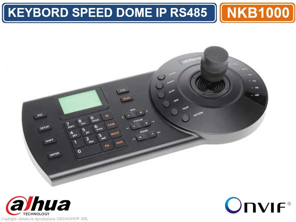 DAHUA NKB1000 CONTROLLER KEYBOARD PTZ PER TELECAMERE SPEED DOME IP RS485