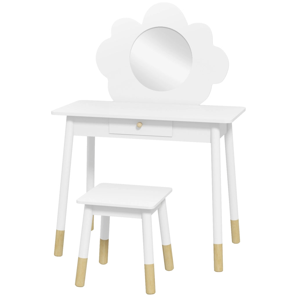 Toeletta per bambini con sgabello ¨C Xylo ¨C forma nuvola bianco 3-6 anni