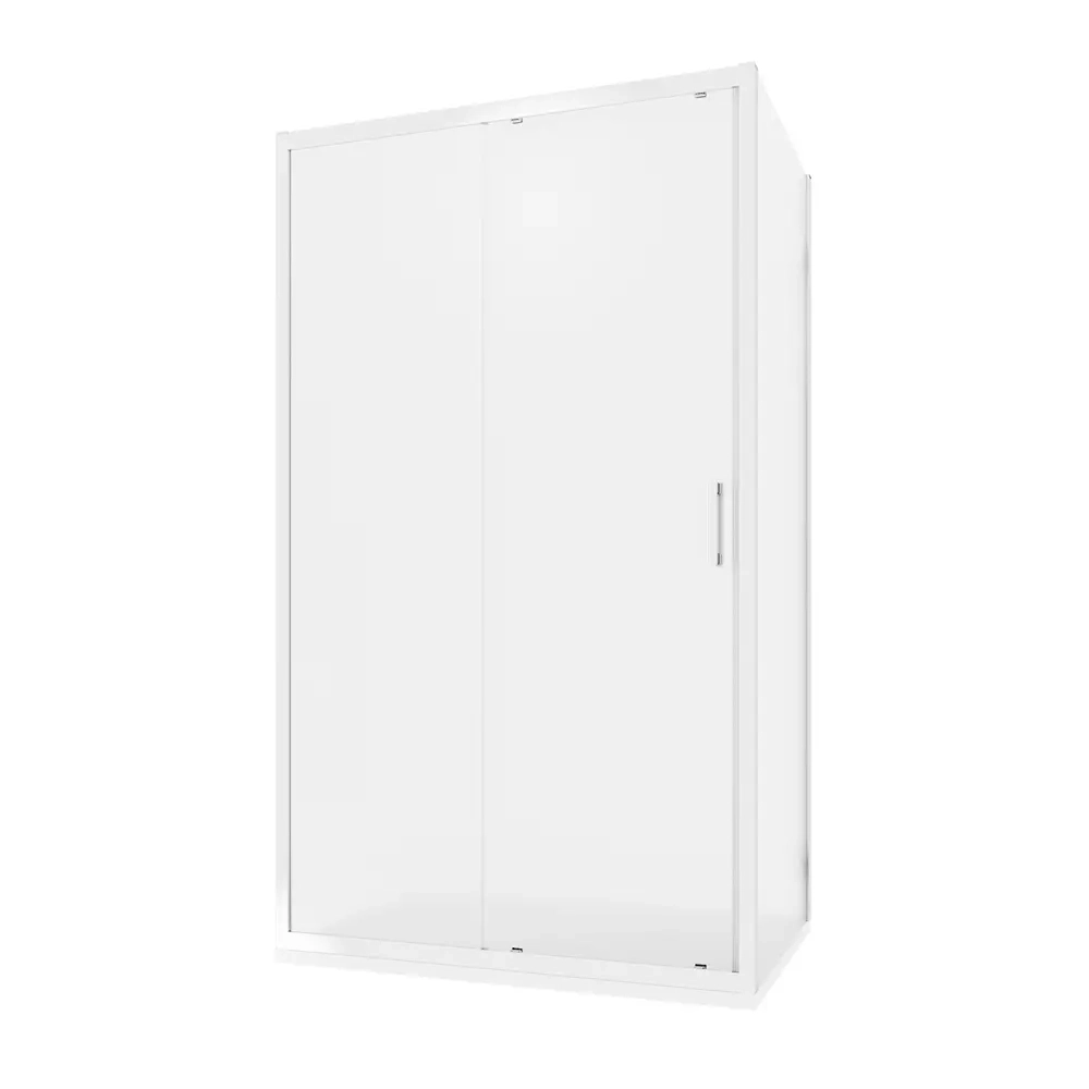 Box doccia 70x145 cm scorrevole profili cromati vetro temperato 6mm opaco anticalcare h198 | Tahiti