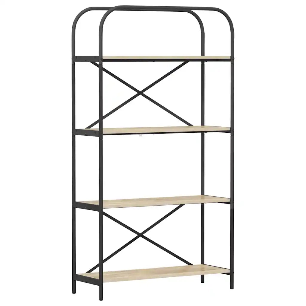 Libreria-Scaffale per Libri-Mobile di Stoccaggio Rovere Sonoma 80 x 30 x 146 cm Legno multistrato 959625