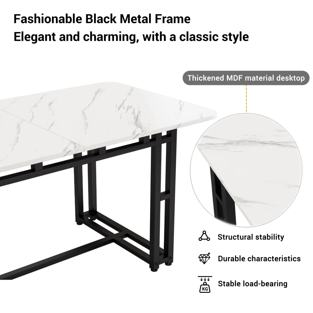 Set Tavolo da Pranzo con 4 Sedie ¨C Xylo ¨C Piano Nero, Gambe in Metallo, Velluto Verde, 120x70 cm