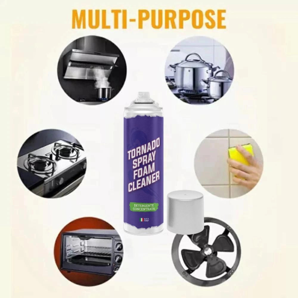 Trade Shop - Tornado Spray Bomboletta Spray Schiuma Magica Detergente Per La Pulizia Di Tutto -