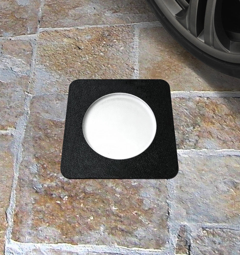 CAPRI CALPESTABILE INCASSO QUADRATA 16 CM 1 LUCE ATTACCO GX53 DIFFUSA NERO IP67 LAMPADINA LED 10W CCT INCLUSA