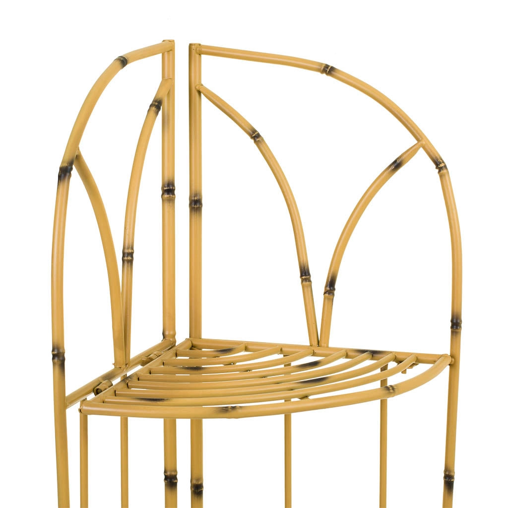 Scaffale in ferro battuto giallo 48x35x120h