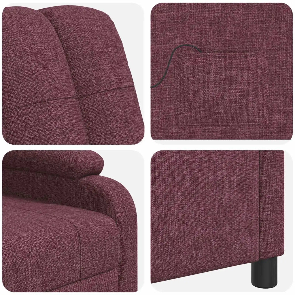 Divano Sedia-Poltrona Massaggiante Viola Tessuto 603996