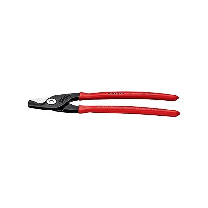 KNIPEX 95 11 160 StepCut Cesoia per cavi rivestiti in resina sintetica lunghezza 160 mm taglia fino a 50 mm² colore Nero