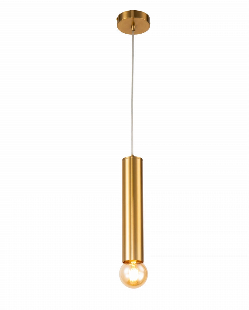 Lampada a sospensione Candellux Austin ottone E27 Ø6cm