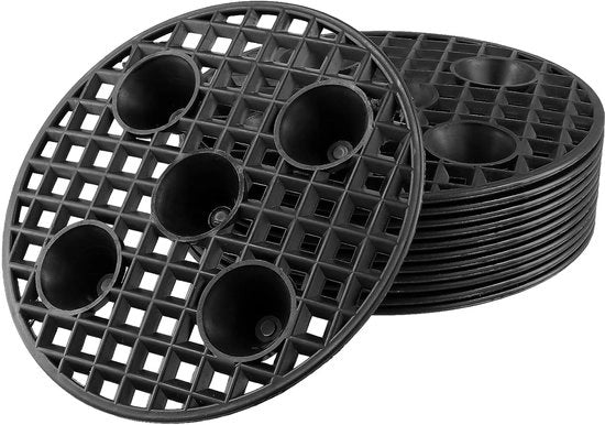 Supporti per vaso a forma rotonda - 12 pezzi - adatti per interni ed esterni