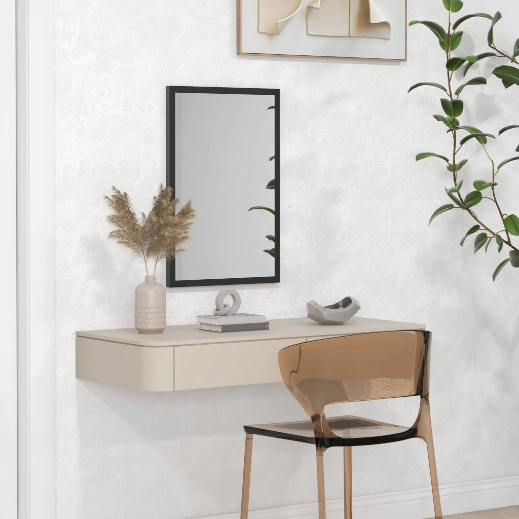 Specchio da Parete ¨C Minimal ¨C Legno Nero 60x40