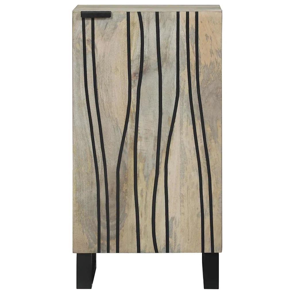 Sideboard Bianco 40 x 33 x 75 cm legno massello di mango 4017996