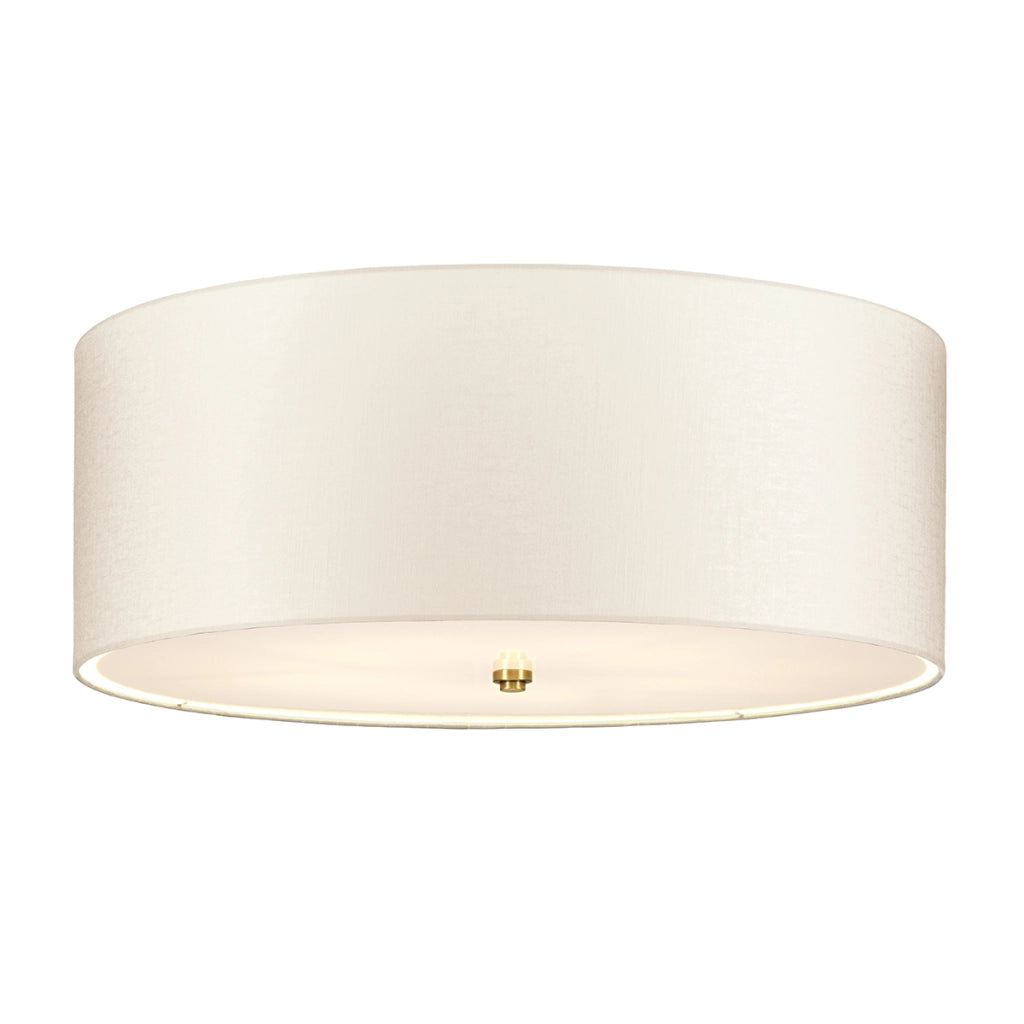 Plafoniera rotonda 66cm 5xE27 ottone anticato Fletcher