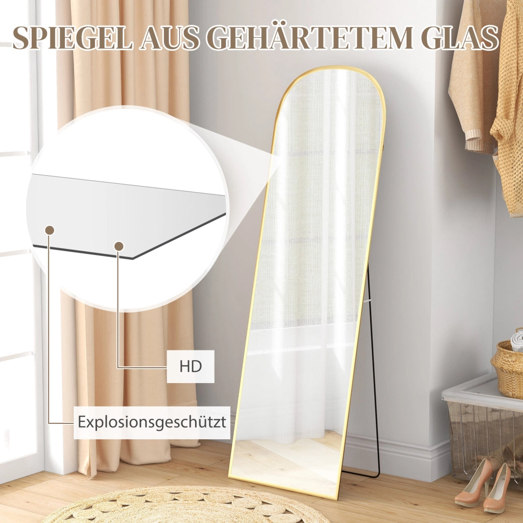 Specchio intero moderno ¨C zephmum ¨C 50x1.5x161.5 cm oro
