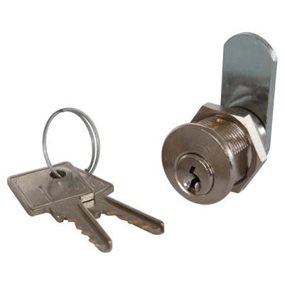 SERRATURA A CILINDRO LEVA DRITTA 22 MERONI - OTTONE CROMATO F.MM 20 L.MM 20- 5 pezzi