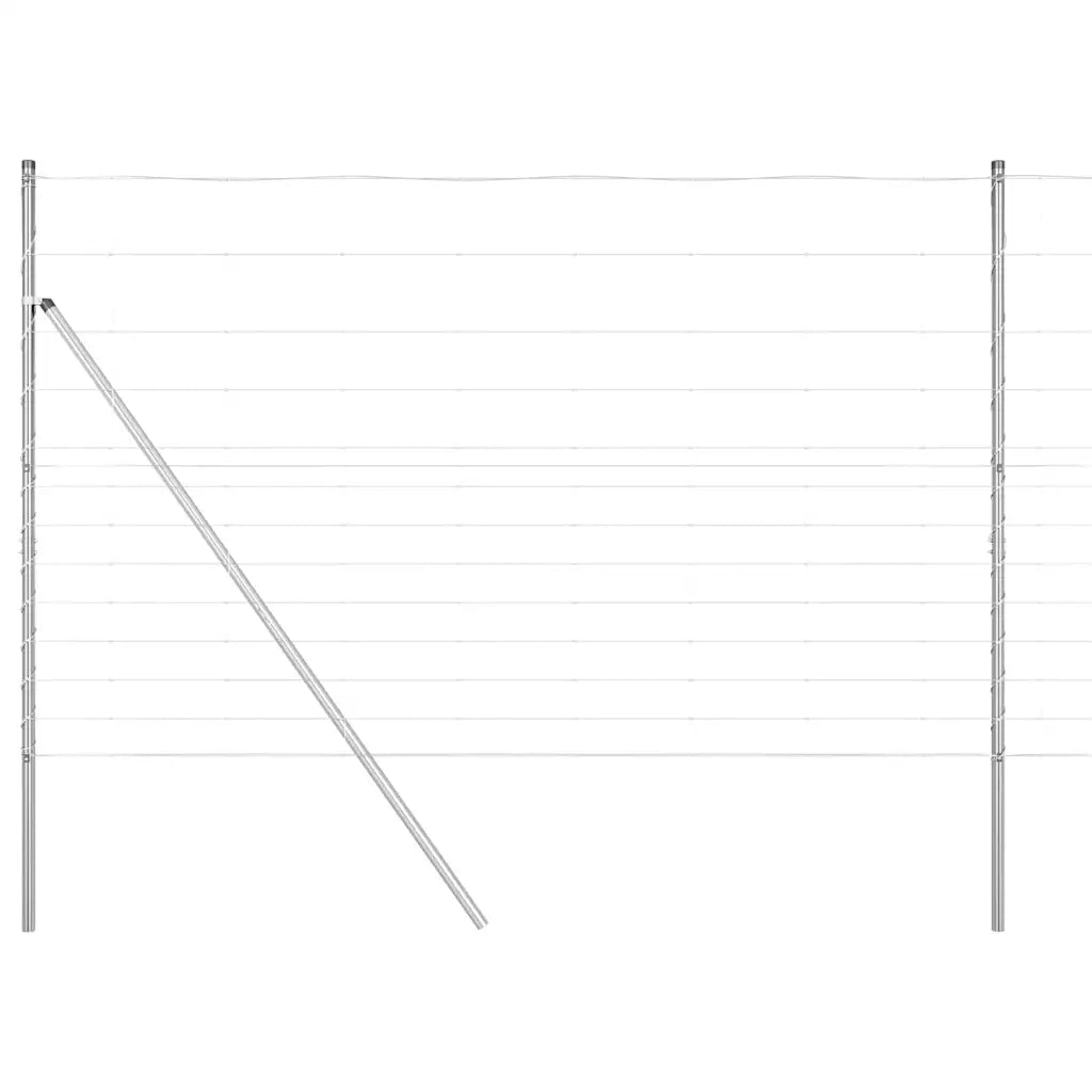 Palo della recinzione Zincato 50 x 1,5 m Acciaio 3351381