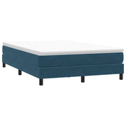 Giroletto a Molle senza Materasso-Struttura Letto Blu Scuro 140x210 cm Velluto