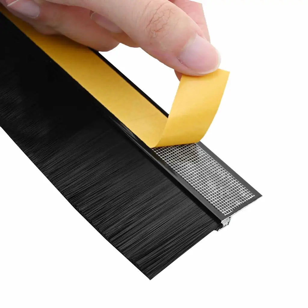 Spazzole per porte autoadesive 2 pz Nero 100 cm CFW4670488