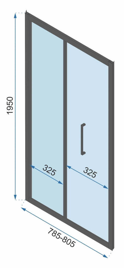 Cabina Doccia Ad Angolo Rapid Fold 90x80