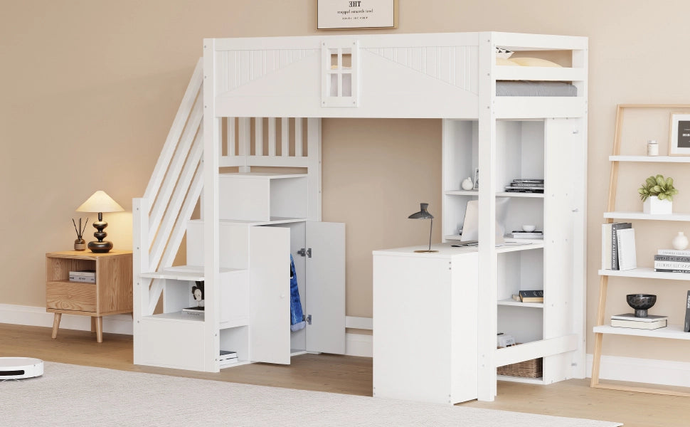 letto a castello legno bianco 118 x 252.5 cm