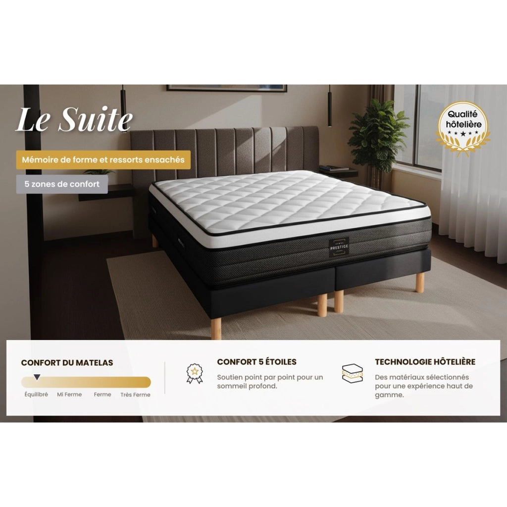 Set materasso e base 160x200 cm - Suite