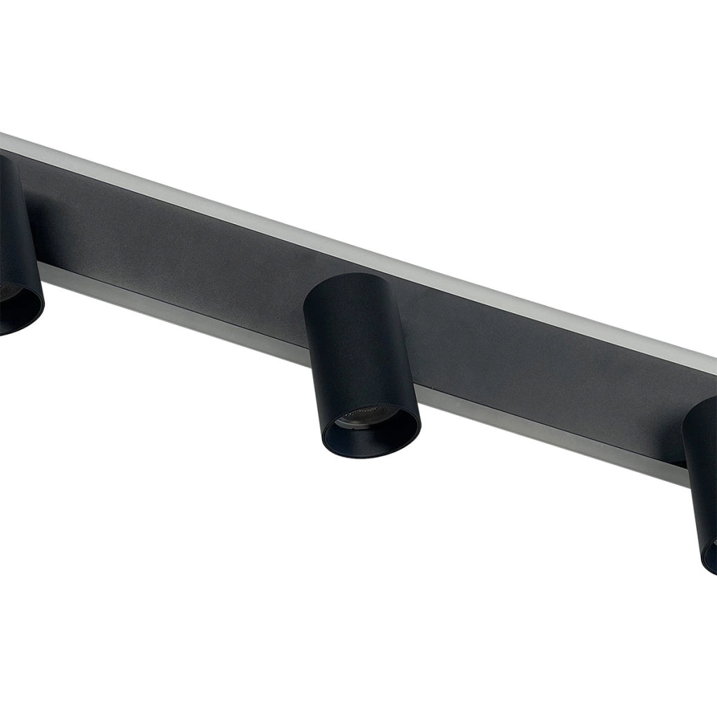 Applique moderna nera Parma 3xGU10+LED CCT LightPrestige