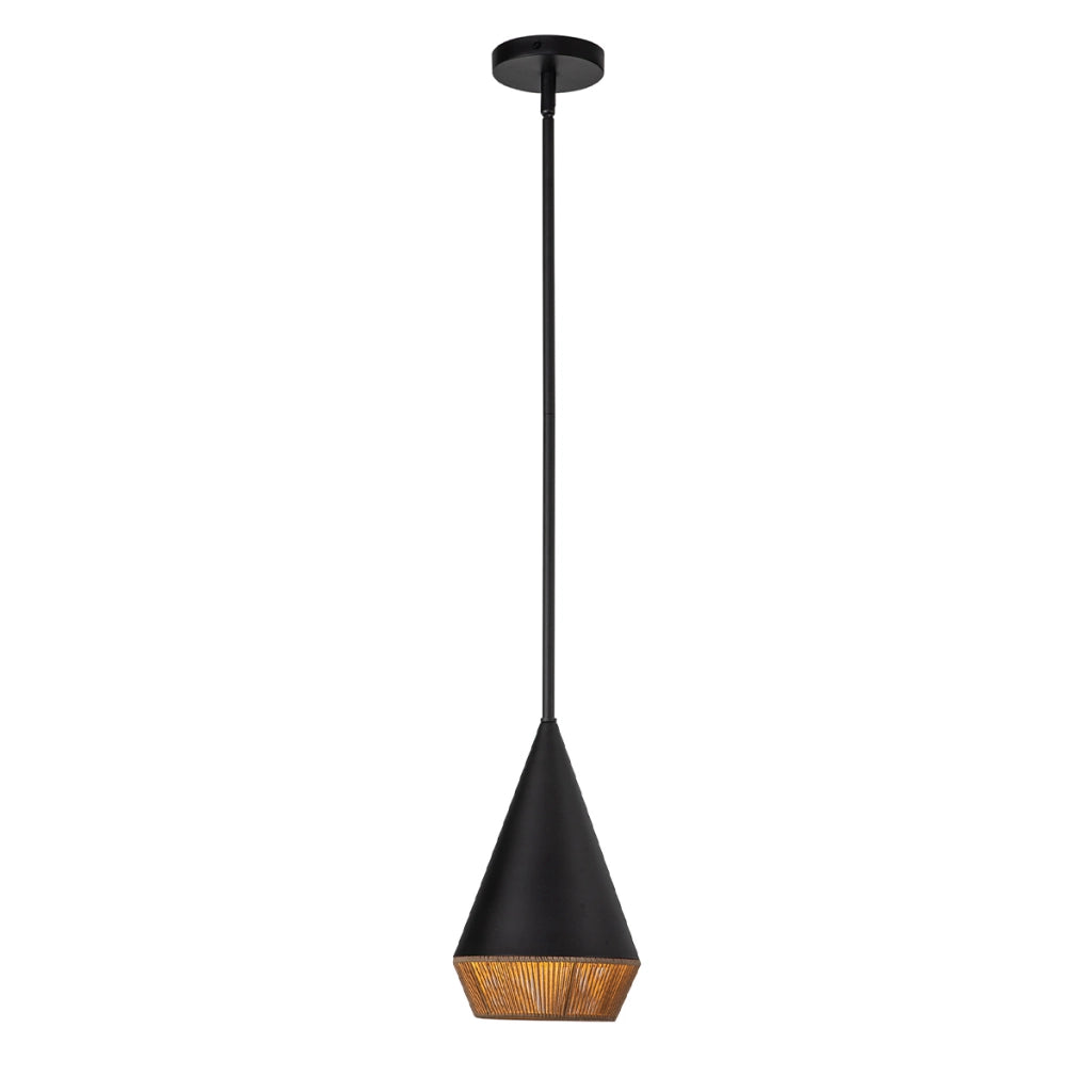 Lampada sospensione industriale nera Daphne Alora Mood E27