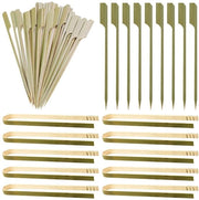 Set di 100 Spiedini e 10 Clip per Finger Food e Buffet