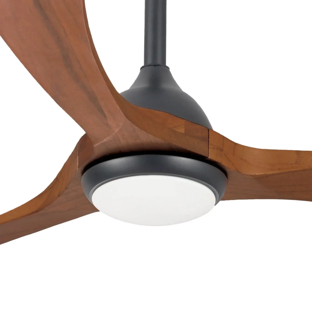 LÚZETE - VENTILATORE DA SOFFITTO LED 18W REGOLABILE 3 PALE MOTORE DC ASIER