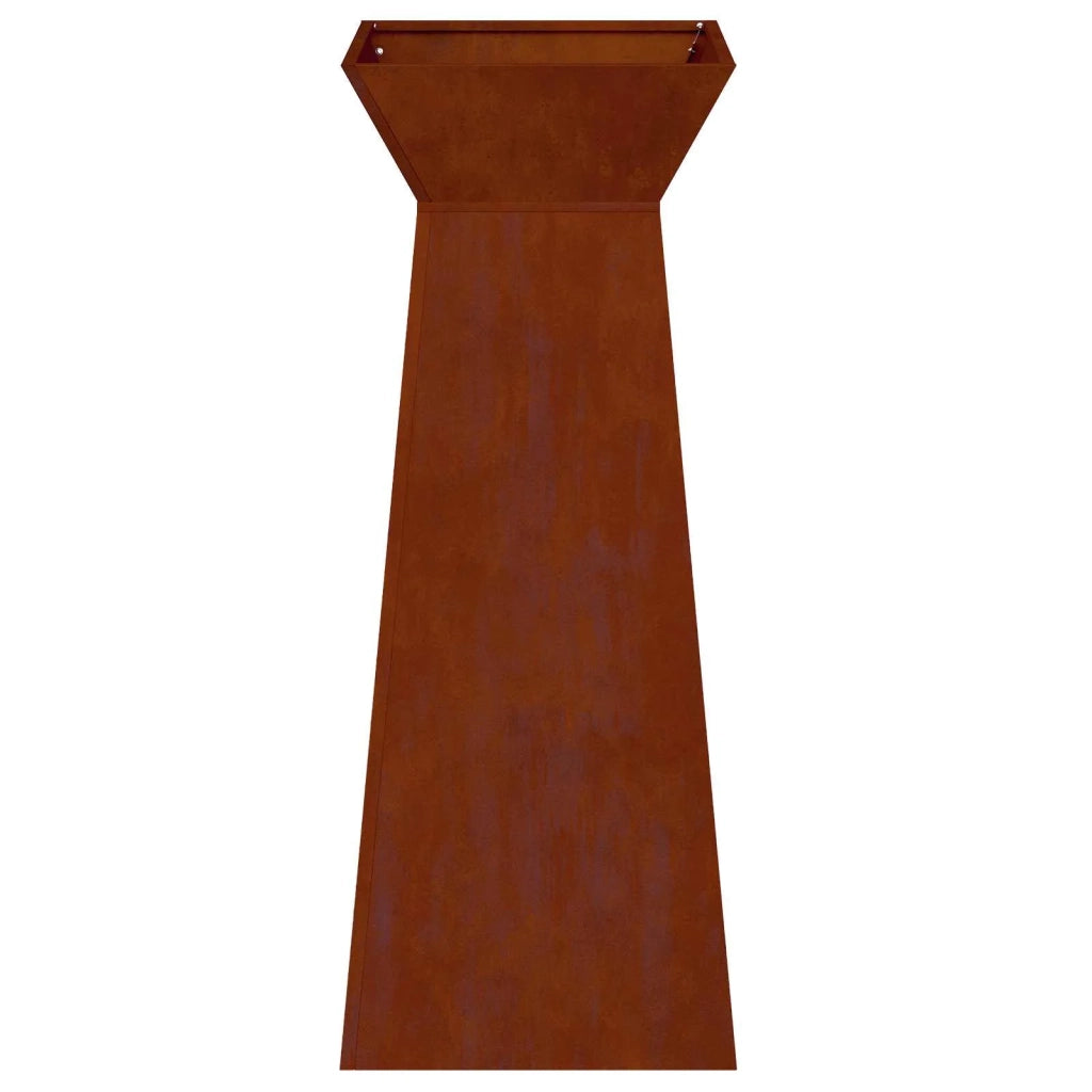Vaso a Pilastro 2 pcs Argento 40 x 40 x 100 cm