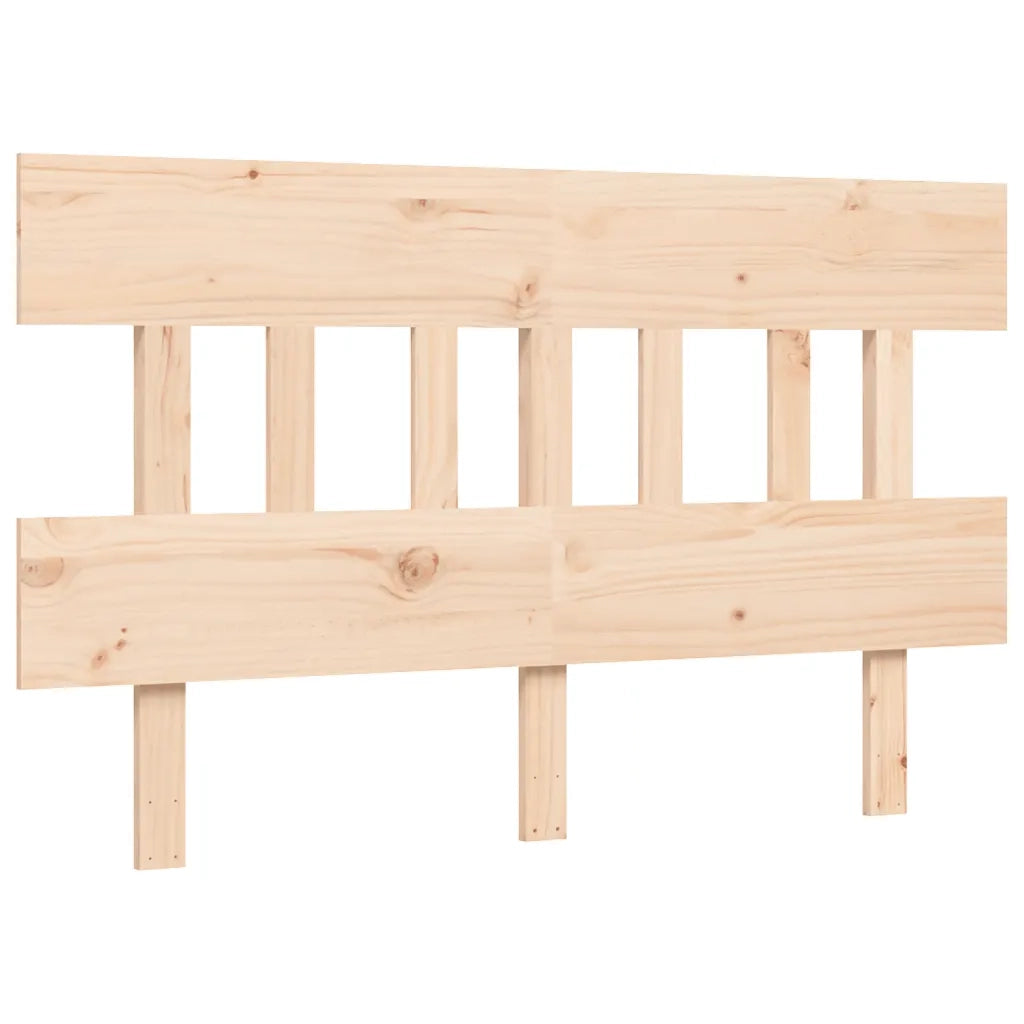 Letto matrimoniale | Letto per adulti | Giroletto senza Materasso 140x200 cm in Legno Massello di Pino