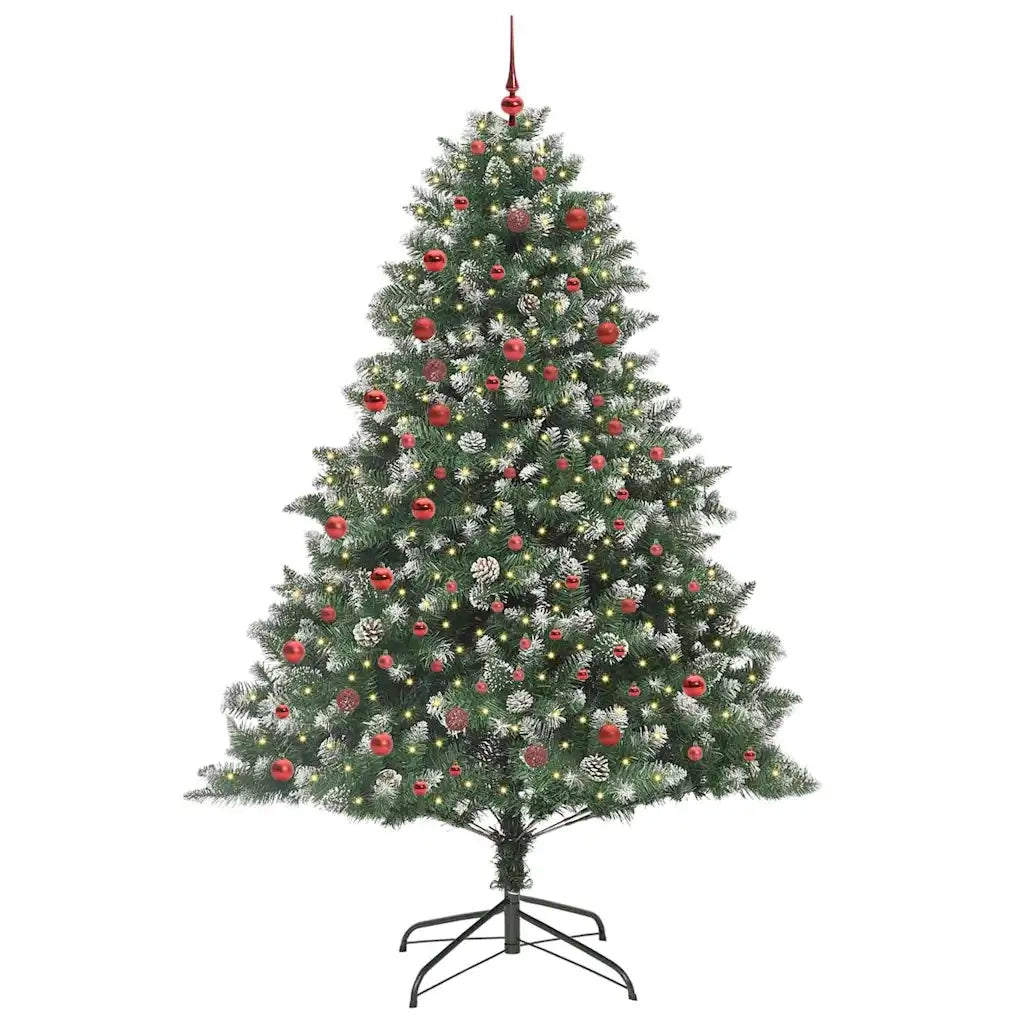Albero di Natale artificiale con 300 LED Verde 210 cm 3395245