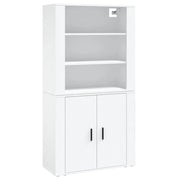 Buffet credenza cassettiera armadio mobile contenitore organizer cucina soggiorno salotto alto legno ingegnerizzato bianco 02_0032784