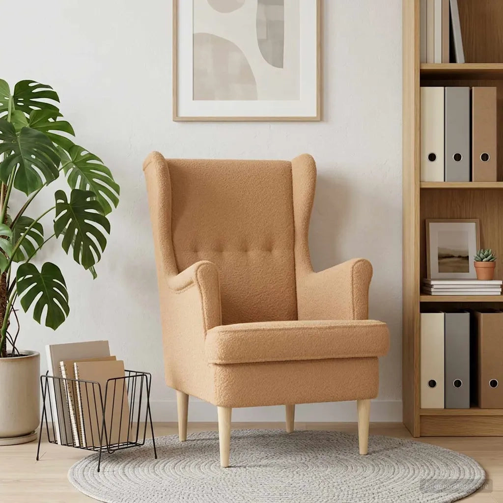 Poltroncina-Poltrona Beige Boucl¨¦ 495620