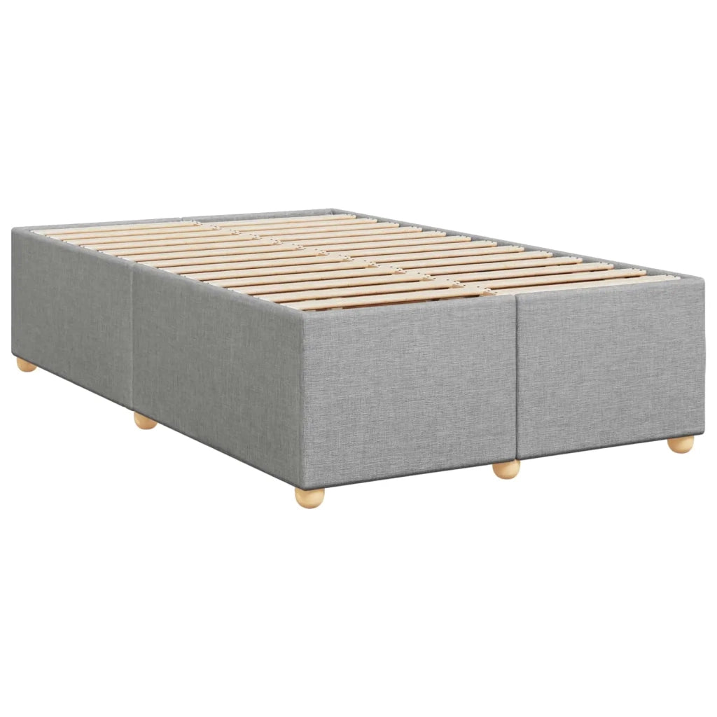 Letto box spring con materasso Grigio Chiaro 120 x 190 cm 3450902