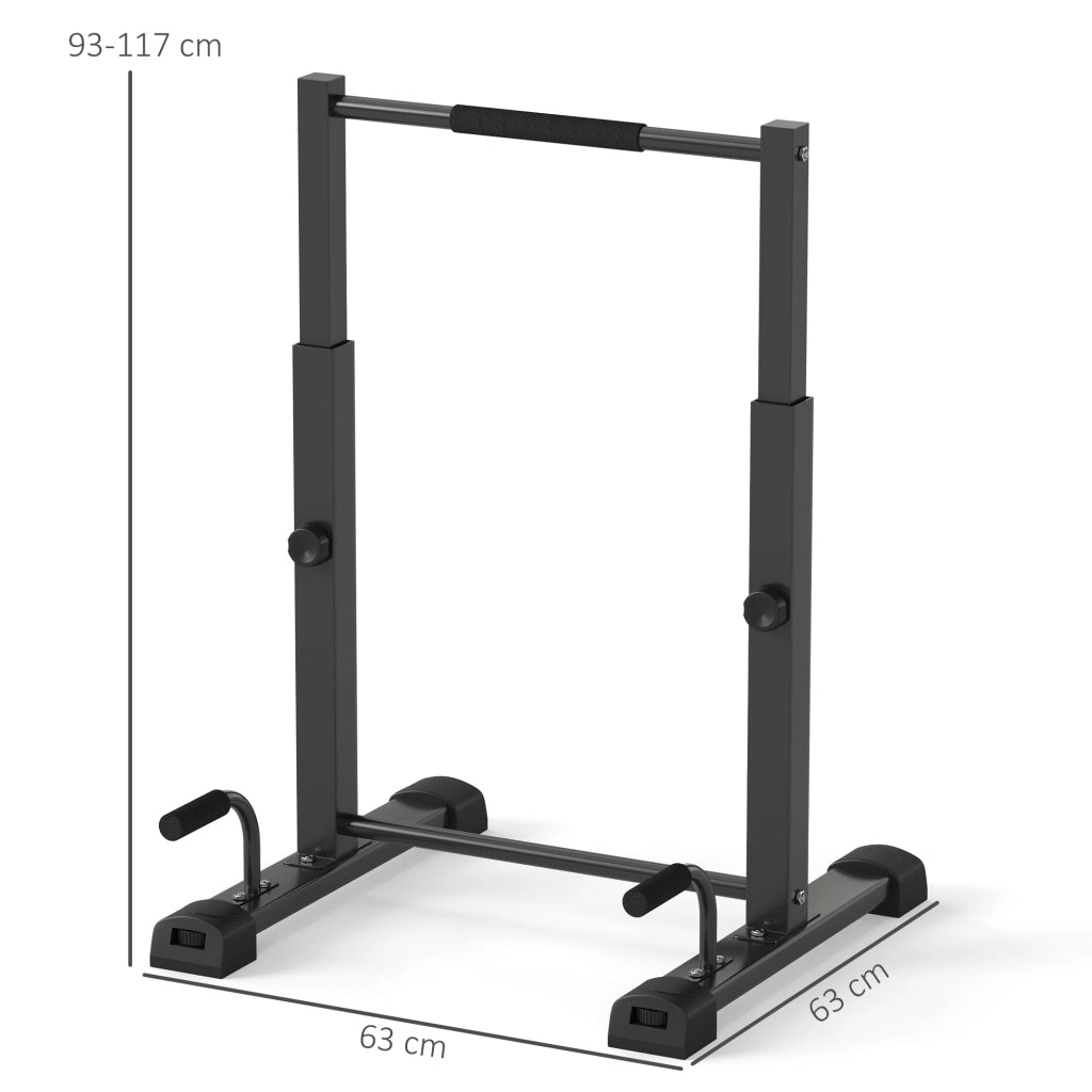 Stazione per Dip ¨C zephmum ¨C 93-117 cm regolabile in altezza, 540 kg, nero