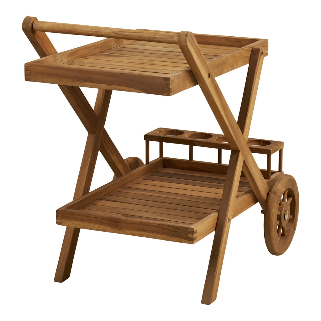 Carrello Pasaku, Marrone, Legno, 50x86x81 cm