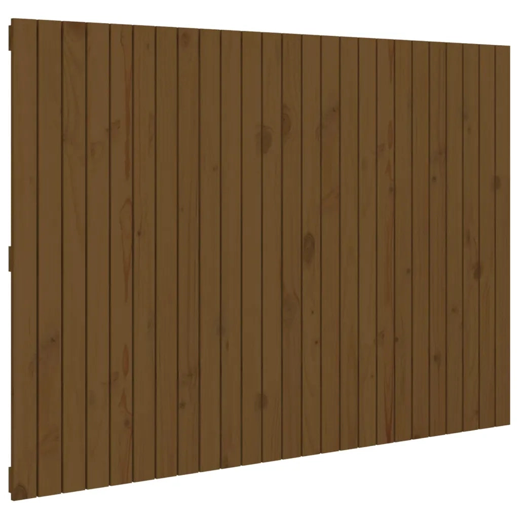 Testiera da Parete-Testiera a Muro-Testata Decorativa Ambra 159,5x3x110 cm Legno Massello di Pino
