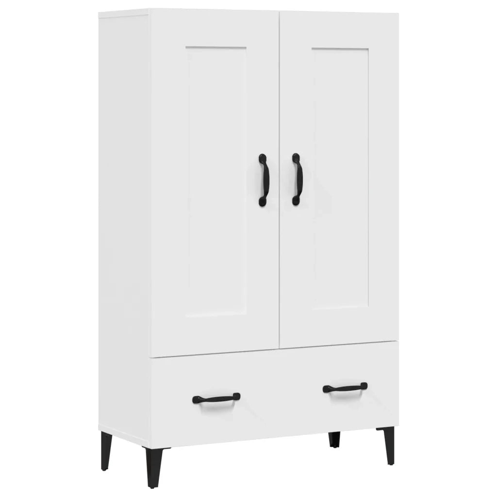 Credenza | Madia | Buffet da pranzo | Armadio da pranzo Bianca 70x31x115 cm in Legno Ingegnerizzato