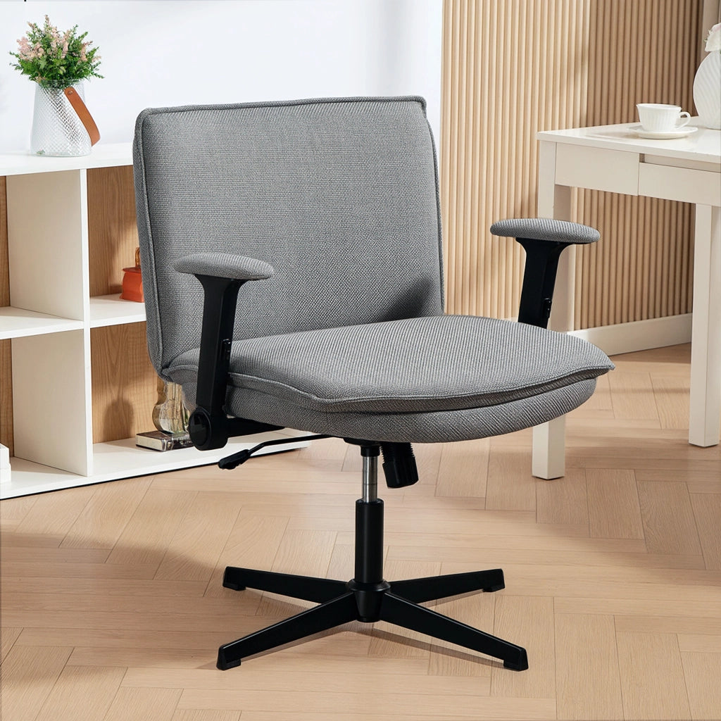 Sedia da Ufficio con Braccioli Regolabili e Schienale Grigio ¨C Minimal ¨C 60x60x110 cm