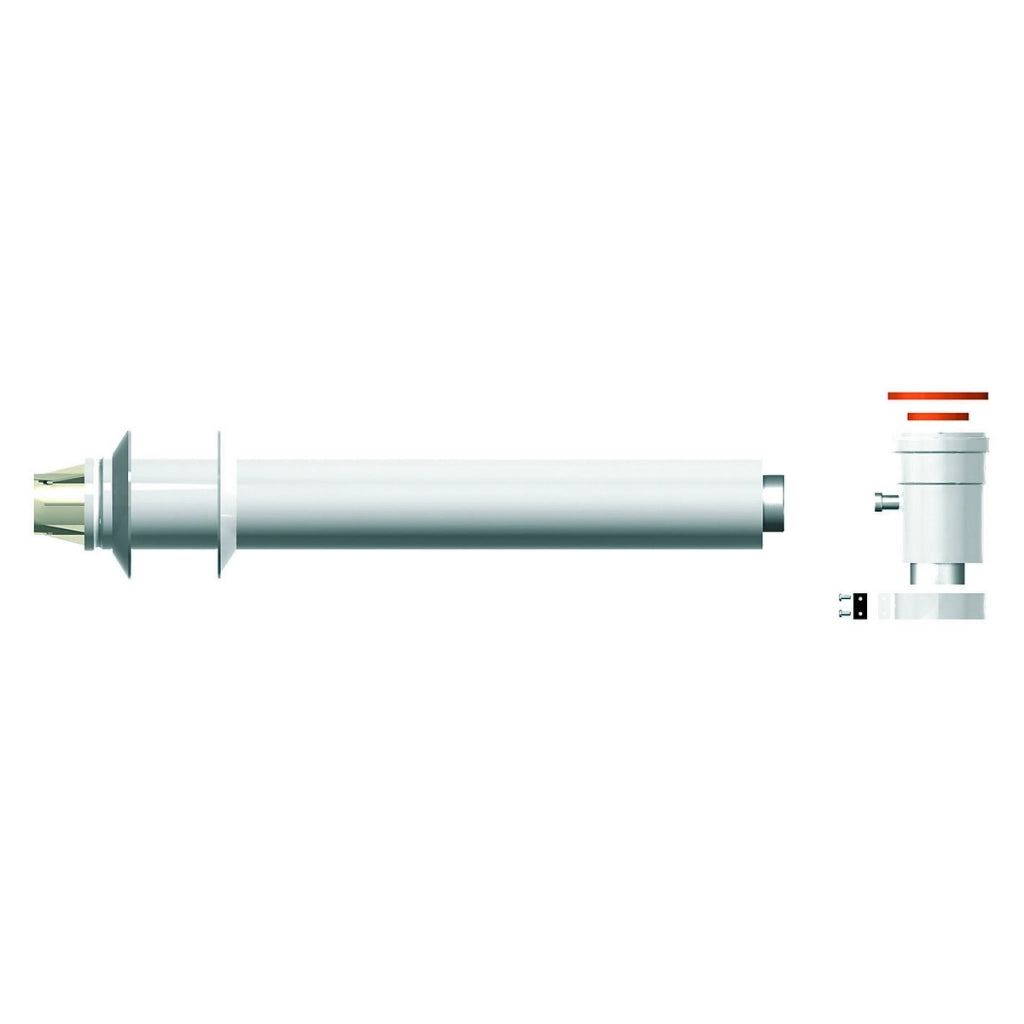 KIT SCARICO COASSIALE 60/100 PARTENZA VT L. 750- mm 750- CHAFF- pezzi 1