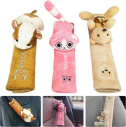 Set di 3 protezioni per cinturoni di sicurezza per bambini, protettori per cinturoni di sicurezza, auto, bambini, respiranti e idrorepellenti, adatti a cinturoni di sicurezza, zaini, borse a tracolla (3 colori)