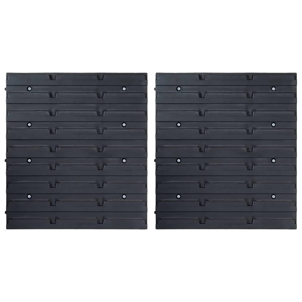 Kit contenitore portaoggetti e pannello da parete da 32 pezzi rosso e nero 02_0003848