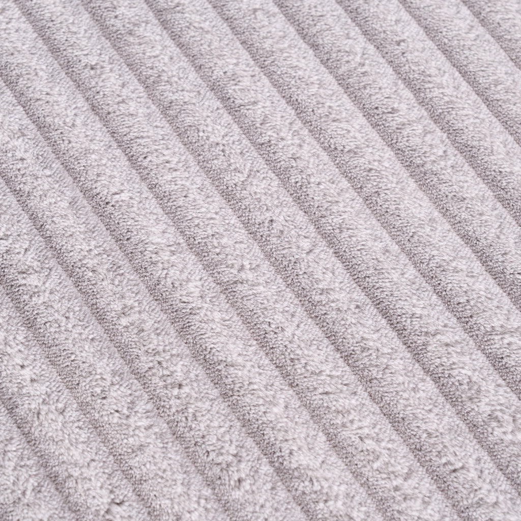 Divano modulare con chaise longue - componibile e senza braccioli - grigio in schiuma e molle
