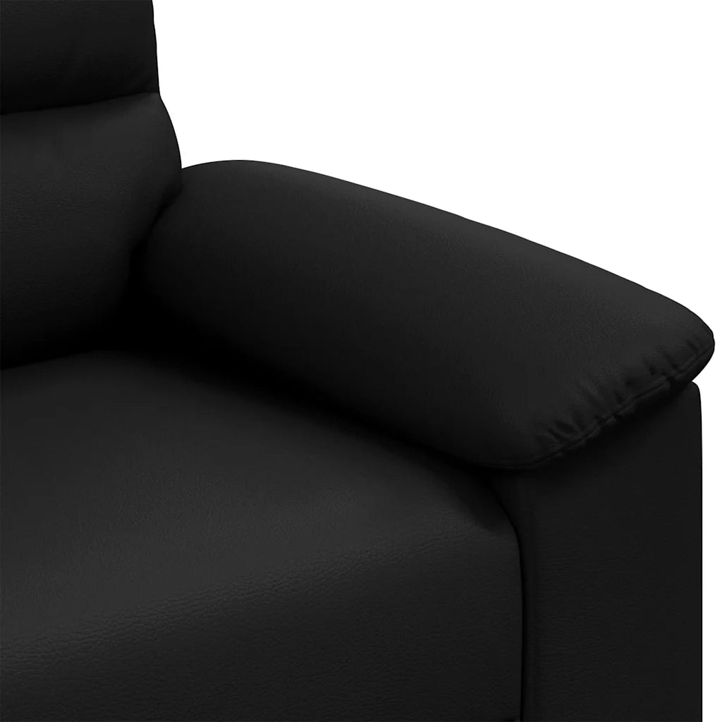 Poltrona | Sedia Relax Nera 100x81x84 cm in Similpelle