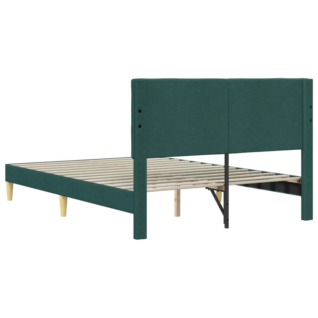 Struttura del letto-Giroletto Verde Scuro 120 x 200 cm Tessuto 809122
