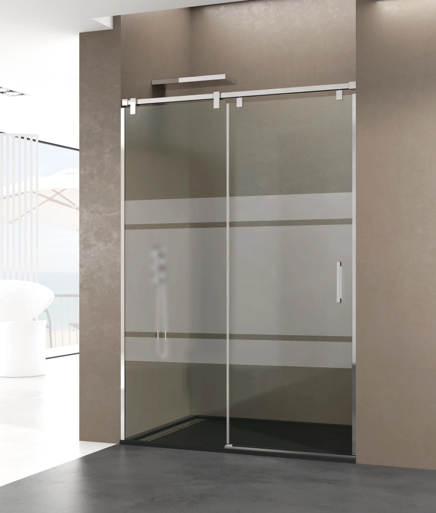 Box doccia angolare FUTURA ingresso ad angolo 90x80 cm (85-90/75-80) alluminio lucido vetro trasparente