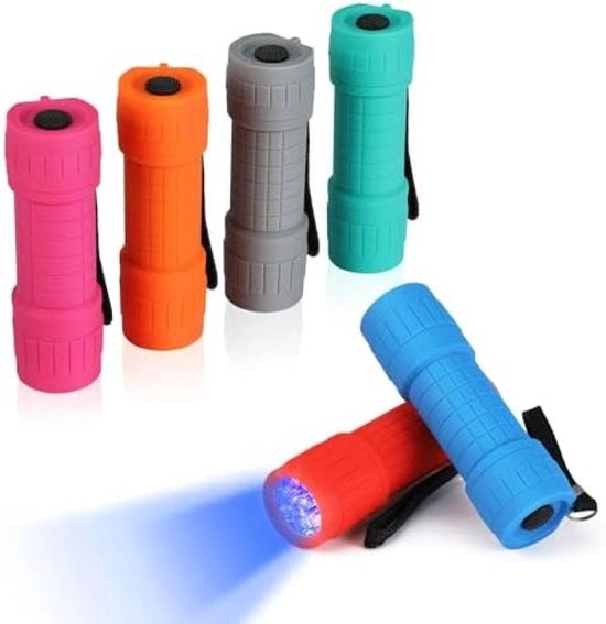 Set di lampade UV compatti da 6 pezzi con batterie