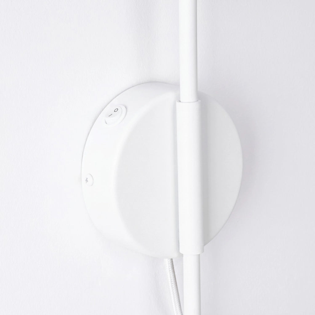 Applique NOX 1 bianco con interruttore