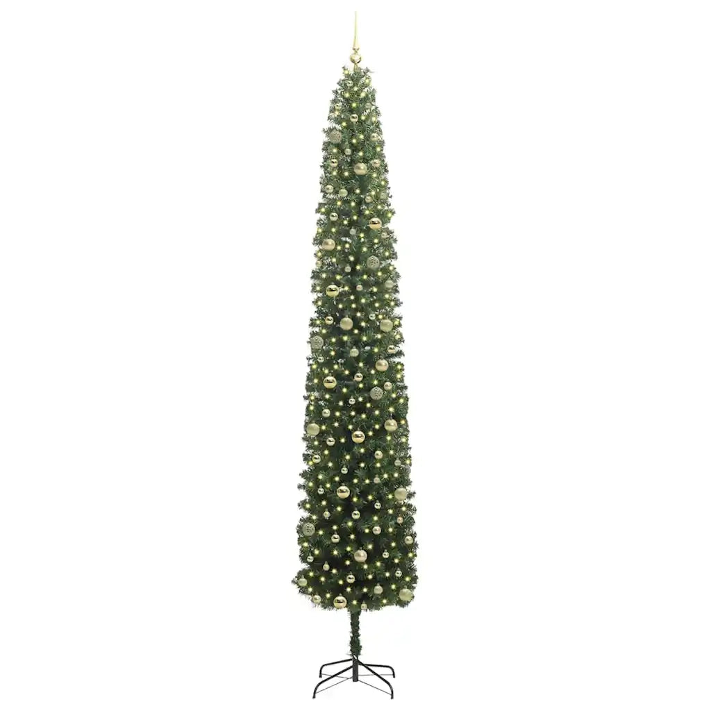 Albero di Natale artificiale con 300 LED Verde 300 cm 3394991